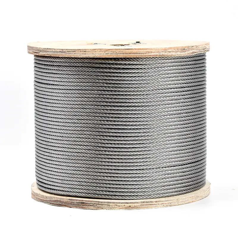 Corda de fio de aço inoxidável 304/316mm, corda de 1.2 fios 7x19 3.5mm, fio de aço inoxidável