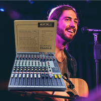 Console de mixage numérique pour performances live série EFX, 8/12/16 canaux avec matériau métallique Lexico intégré