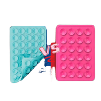 Support de téléphone à ventouse en silicone double face pour iPhone et Android, support d'accessoires pour téléphone mains libres pour selfies et vidéos