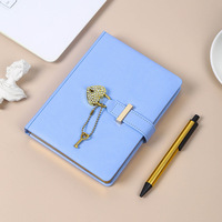 Carnet de voyage en cuir rigide personnalisé avec logo mignon et cadenas - Organisateur/Planificateur cadeau
