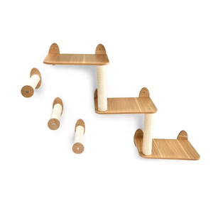 Scaffale Arrampicata per Gatti, Scala Tiragraffi, Mobili per Animali Domestici, Mensole da Parete per Gatti - Product Image 2