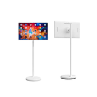 Televisor Inalámbrico Inteligente de 22-32 Pulgadas con Soporte Vertical Integrado Móvil, Pantalla Táctil LCD, Monitor Móvil, Señalización Digital