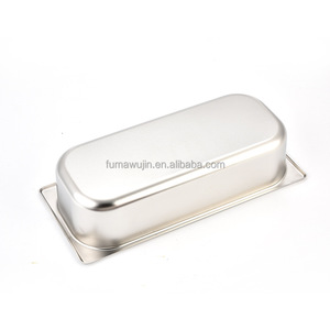 Stocké 201 plateau de nourriture en acier inoxydable salle à manger cafétéria bassin isolé haute qualité électrolyse métal <span class=keywords><strong>bac</strong></span> à glace - Product Image 3