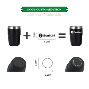 Custom Logo Cup 8 oz Copo Branco Copo Empilhável De Aço Inoxidável Caneca Isolada De Café Copo De Parede Dupla Caneca De Café De Viagem - Product Image 4