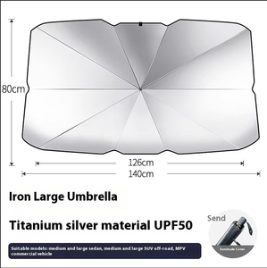 Pare-soleil à isolation thermique de voiture avec logo personnalisé pare-brise chauffant UV de voiture lourd pare-brise avant pare-soleil de voiture - Product Image 5