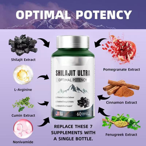 Shilajit Ultra pour l'énergie, la résistance et le soutien immunitaire – Technologie de biodisponibilité de l'acide fulvique – Shilajit pur de l'Himalaya – Stock US - Product Image 3