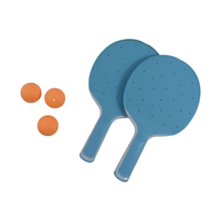 Kinder Kunststoff Tischtennis Klinge Fledermaus Freizeit Sportspiel zeug Set mit Bällen Leichte Spitze Schwerer Griff
