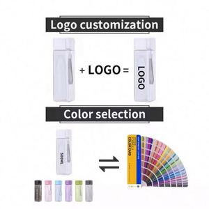 Portable <b>Large</b> 500ml Square Water Bottle Custom Logo, Plastic, Ideal for School & Sports - Product Image 4