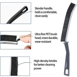 Bàn chải chà rửa cứng bằng nhựa PP đen Sunshine 34g, nhỏ gọn, bền, dùng cho nhà bếp/phòng tắm, làm sạch các khe gạch, góc chết - Product Image 4