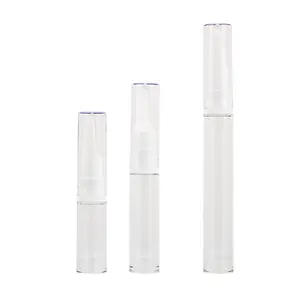 Transparente Vakuum-Augen creme flasche 10ml gepresste Essenz lotion flasche 15ml kosmetische dünne Tube