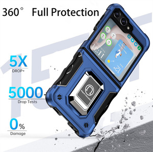 Funda resistente a prueba de golpes para <span class=keywords><strong>Samsung</strong></span> <span class=keywords><strong>Galaxy</strong></span> <span class=keywords><strong>Z</strong></span> <span class=keywords><strong>Flip</strong></span> 7 FE / <span class=keywords><strong>Flip</strong></span> 6 5 <span class=keywords><strong>4</strong></span> / <span class=keywords><strong>Z</strong></span> <span class=keywords><strong>Flip</strong></span> 3 soporte magnético para coche armadura cubierta dura - Product Image 3