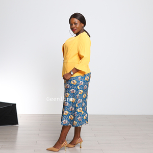Promotion Usine : Nouvelle Robe Imprimée Taille Plus pour Femme, Style Princesse Africaine, avec Manteau Uni, Idéale pour l'Église - Product Image 4
