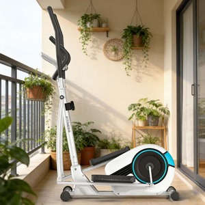 Futai 9901 Elliptical Cross <span class=keywords><strong>Trainer</strong></span>, Appareil de fitness d'intérieur, Mini-équipement compact pour hommes et femmes, Résistance magnétique, <span class=keywords><strong>Roue</strong></span> arrière - Product Image 2