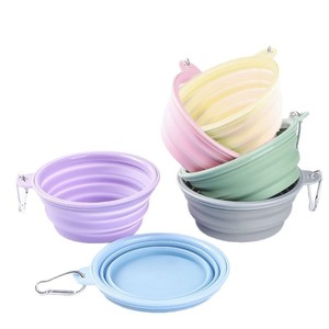 Letos mangkuk air lipat silikon luar ruangan gaya Modern pembuatan makanan dan air kolam anjing dan kucing - Product Image 5