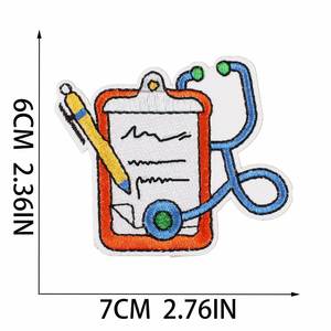 New Iron on Embroidered <b>Nurse</b> Cap Capsule Heart Medical Patches for Doctor <b>Nurse</b> Clothes <b>Bag</b> Decoration - Product Image 4