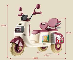 도매 신제품 쌍둥이용 전동 오토바이 / <span class=keywords><strong>2</strong></span>인용 어린이 오토바이 (<span class=keywords><strong>2</strong></span>-8세용) - Product Image 5