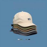 Gorra de Béisbol Americana Vintage de 5 Paneles con Visera Corta, Transpirable, Impermeable, de Secado Rápido, Delgada, para Exteriores, 100% Poliéster, Deportiva
