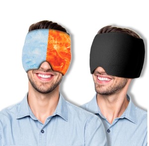 Almohadillas de gel de compresa fría y caliente Gorro flexible estirable para <span class=keywords><strong>aliviar</strong></span> <span class=keywords><strong>la</strong></span> <span class=keywords><strong>migraña</strong></span> Gorro de gel de hielo reutilizable para terapia de dolor de cabeza - Product Image 4