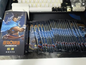 <span class=keywords><strong>Jeu</strong></span> de cartes à collectionner en plastique <span class=keywords><strong>WOW</strong></span> - Riftbound, modèle super signature chinois, League of Legends - Product Image 1