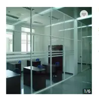 Двойная стеклянная внутренняя стеклянная стена для офисного здания или жилого стиля