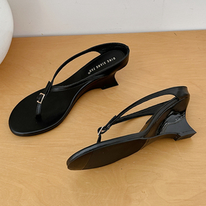 Mules à talon compensé de luxe uniques et tendance pour femme, collection été et printemps 2026 - Product Image 5