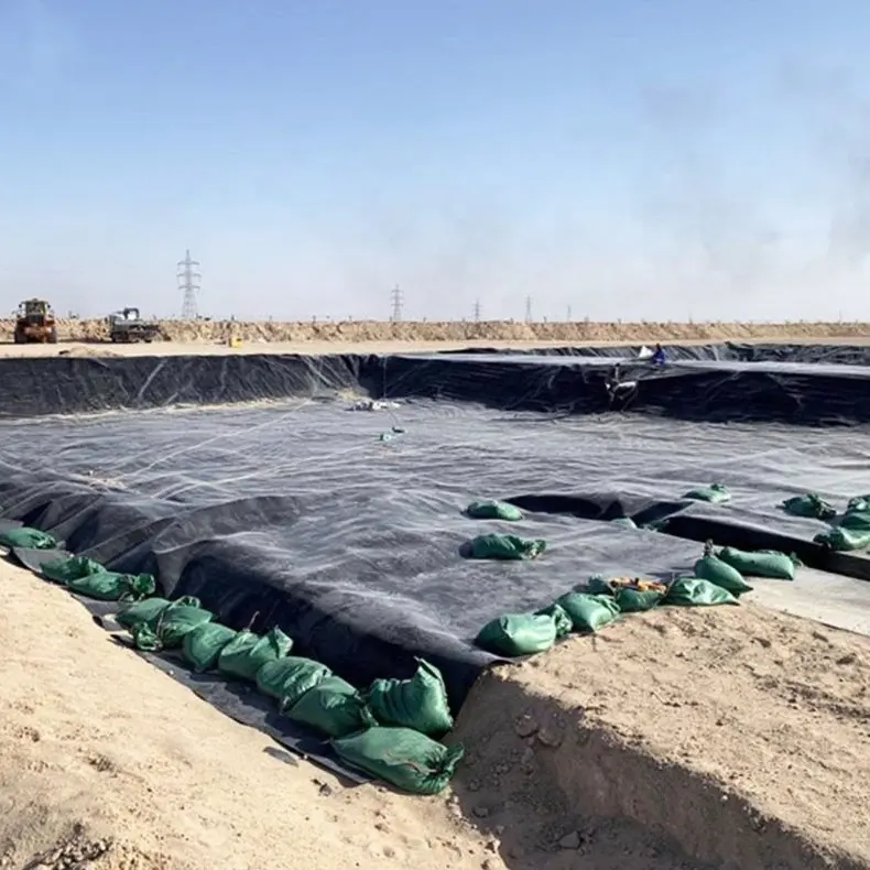 Artificial Lakes HDPE pond liner 2mm HDPE Geomembrane dam liner 1mm 1.5mm 2mm HDPE Geomembrane Waterproofing Pond Lining