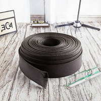 Gaine de câble tressée en nylon extensible personnalisée Leko FBT, diamètre intérieur 2 mm, pour la protection des câbles, homologuée 220 V, -20°C~+115°C