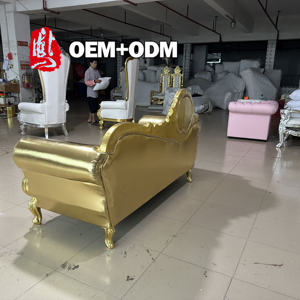 OEM ODM ha personalizzato la nuova coperta del filato del partito <span class=keywords><strong>della</strong></span> sedia del trono <span class=keywords><strong>della</strong></span> <span class=keywords><strong>regina</strong></span> del salone di alta qualità sofà dell'hotel di nozze - Product Image 2