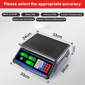30kg Elektronische Digitalwaage mit LED-Anzeige ABS-Material Gewichtsmessung - Product Image 2