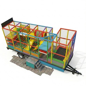 Remolque de juegos <span class=keywords><strong>infantiles</strong></span> portátil personalizado para interiores con trampolín integrado, tobogán en espiral y piscina de bolas, ideal para <span class=keywords><strong>alquiler</strong></span> en eventos. - Product Image 2
