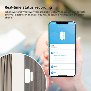 Tuya WiFi/Zigbee <b>Door</b> Window <b>Sensor</b> Smart Home Wireless Detector Open / Closed Alarm System for Alexa Google DS-01 <b>Door</b> <b>Sensor</b> D - Product Image 6