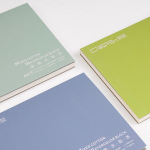 Papier <span class=keywords><strong>Leyton</strong></span> LD6802 pour aquarelle, format A5, 300 g/m², texture pressée à froid, qualité artiste, 14,8*21 cm, coton mélangé, côtés collés, 20 feuilles - Product Image 3