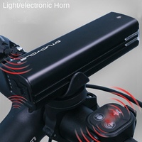 Luz para Bicicleta de Montaña, Recargable por USB, 1000-1500 Lúmenes, Faro Delantero para Bicicleta, Carcasa de Aluminio, Resistente al Agua IPX5, para Paseos Nocturnos