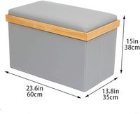 Vente en gros d'usine de grandes tables basses pliantes multifonctionnelles personnalisées meubles peu encombrants tabouret de banc de rangement de salon