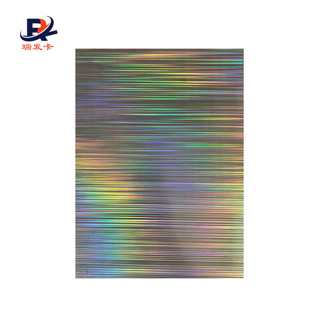 Hot Sale Customized Design Upscale Rainbow PVC Hologram Lamination Films in Stock