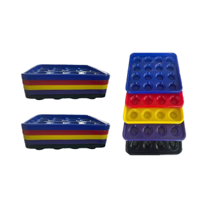 Plateau <span class=keywords><strong>de</strong></span> rangement <span class=keywords><strong>de</strong></span> <span class=keywords><strong>piscine</strong></span> Boîte <span class=keywords><strong>de</strong></span> <span class=keywords><strong>piscine</strong></span> Style américain Style britannique Noir Eight-Ball Résine Durable 1/2 Rod Box Pool Ball Tray - Product Image 3