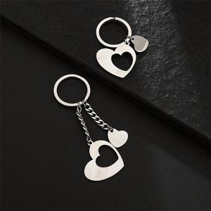 Colgante para Parejas 2026, Grabado Láser con Logotipo, Nombre, Foto, Personalizable, Llavero de Acero Inoxidable en Forma de Corazón - Product Image 4