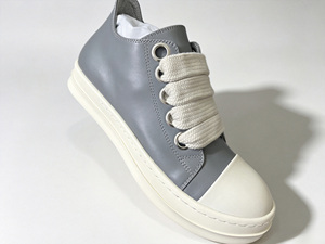 Baskets montantes décontractées en cuir à bout rond, à lacets, avec semelle en caoutchouc amortie, chaussures de ville tendance toutes saisons - Product Image 2