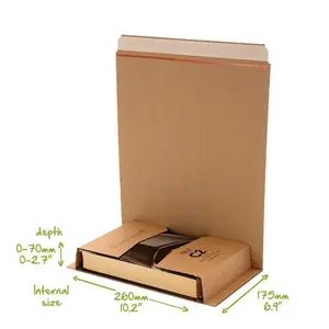 Изготовленный на заказ роскошный декоративный картон a4 упаковка для упаковки комиксов коробка для рассылки книг почтовая коробка для книг