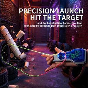 Lanceur de cordes électrique 2026, lanceur de ficelles lumineux à rétraction automatique, <span class=keywords><strong>jouet</strong></span> anti-stress pour enfants et adultes - Product Image 5