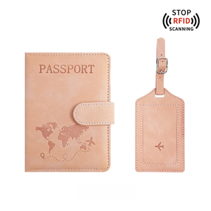 YOUSHENG GR030 <span class=keywords><strong>Étiquette</strong></span> de bagage en cuir PU durable avec logo personnalisé, anti-RFID, multifonction, <span class=keywords><strong>porte</strong></span>-passeport - Product Image 3
