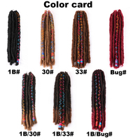 Capelli Sintetici Vivian Hair all'Ingrosso, Dreadlocks con Linea Colorata, Faux Locs, Estensioni per Capelli Intrecciati all'Uncinetto, Trecce Sintetiche