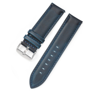 Correa de Reloj de Cuero Crazy Horse Retro de Lujo Suave de 18/20/22 mm 75*125 mm con Liberación Rápida en Negro, Marrón y Rojo para Relojes Universales - Product Image 5