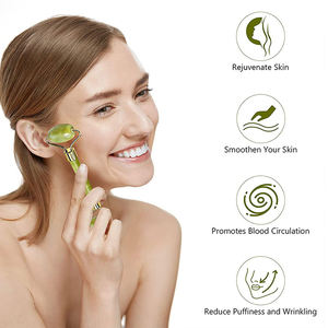 Masseur naturel pour le visage, 1 pièce, grattoir de <span class=keywords><strong>Gouache</strong></span>, masseur facial, Jade - Product Image 3