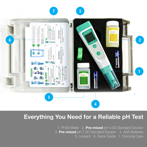 Veidt Pesage Apera Instruments Value Series PH20 Testeur de <span class=keywords><strong>pH</strong></span> de poche Kit de <span class=keywords><strong>pH</strong></span>-mètre Analyseur de qualité de l'eau multi-paramètres - Product Image 6