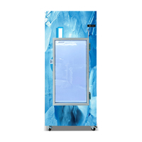 Congélateur extérieur 100 sacs pour le stockage à froid de la glace Machine à glace à porte en verre Réfrigérateur de conservation de la glace