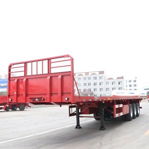 Remorque à plateau largement utilisée par le fabricant chinois avec verrouillage par torsion pour le <span class=keywords><strong>transport</strong></span> de conteneurs de 20 pieds et 40 pieds - Product Image 3