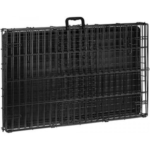 Single-Door & <b>Double</b>-Door Folding Metal <b>Dog</b> or Pet Crate Kennel With Tray - Product Image 3