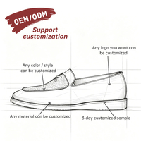 Mocassins en cuir véritable blancs personnalisés OEM pour hommes, à enfiler, bout pointu, semelle extérieure en caoutchouc antidérapante, confortables et imperméables pour l'automne