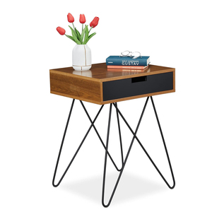 Modern Acacia Decorative Nightstand With Drawers Home Bedroom Furniture Wooden <b>Bedside</b> Lamp Side <b>Table</b> Shelf for Bedroom - Product Image 1